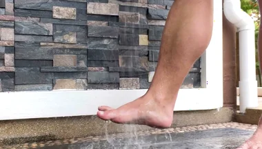 Jack Stacked - Big Muscular Feet and Intense Sole Teasing by the Pool