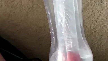 Fucking My See Though Pocket Pussy