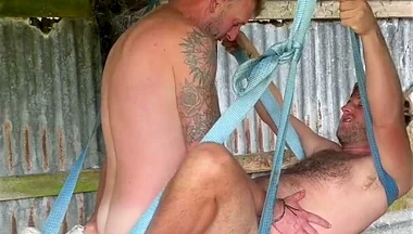 Glenn, Sonny and Farmersam in the Shag Shed