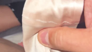 Satin panties quenched