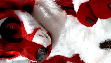 Furry in Full-body Fursuit Pisses on You, Then Cums Over Himself