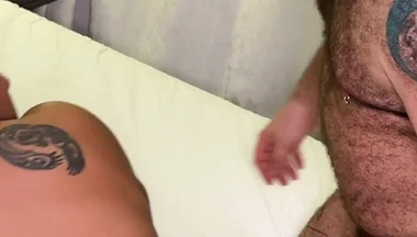 Hotel Mirror Session Spit-slick Prep, Sneakers-on Railing, Sloppy POV Mouth Service