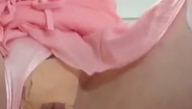 CD Riding BBC Dildo All in Pink Tucked and Taped