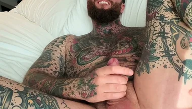 Tattooed Dom Ass Worship Solo