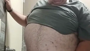 Jerking off in a Public Bathroom.