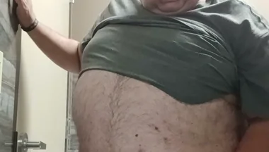 Jerking off in a Bathroom.