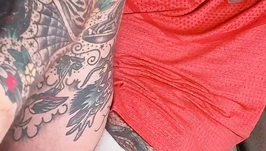 Tattooed Dom Worship Ass & Feet Solo