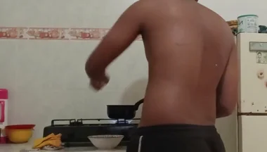 Big Dick Gets Horny When He Cooks