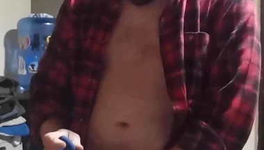 Fucking Flashlight Solo Cock Cumshot Jerking