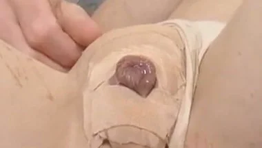 Taped and Coming with Prostate Massage