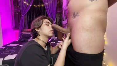 Big Cock Fucking a Little Mouth