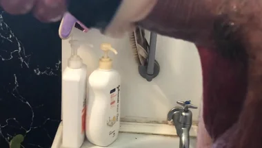 Big Cock Pissing and Fucking a Fleshlight