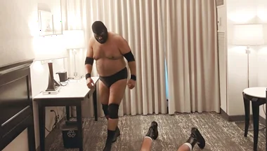 Bearops Takes Over Hotel Room Wrestling Roleplay