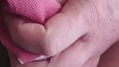 Masturbate with Hush 1 and Cum in Pink Socks