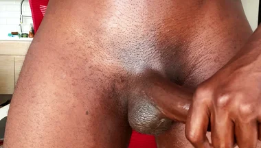 Amateur Guy Stroking His Hard Cock Solo
