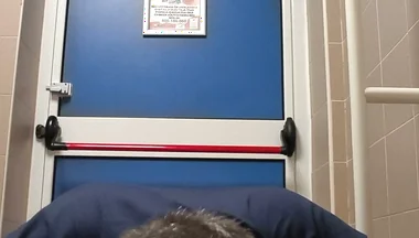 Licking Public Toilet