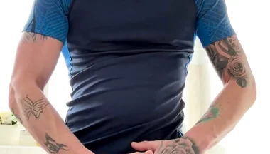 Busting a Massive Nut After the Gym