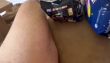 Trying to Get Hard with Multiple Brands of Maxi Pads