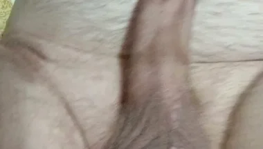 Stroking My Cock with a Dildo in My Ass