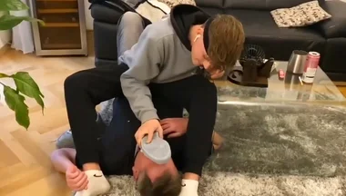 German sneaker master feet licking