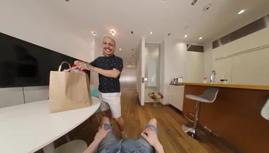 He Needs Help Choosing A Swimsuit... Or Does He?