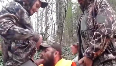 Sucking cocks outdoor