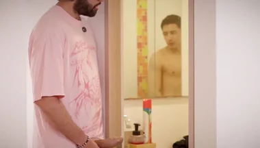 Neighbor Kinkcravings Has No Water I Spy Him Showering At My Place, Get Caught & Fuck Him Bareback Until Creampie