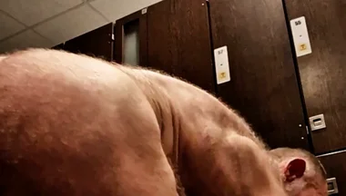 Hairy Muscle Bear Locker Room
