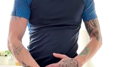 Busting a Massive Nut After the Gym