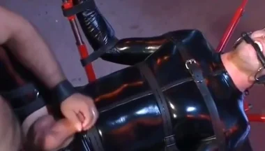 Latex Catsuit Superhero Captured And Nailed