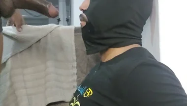 A Black Man Subdues Me to Fuck My Mouth.