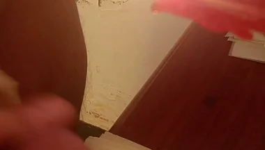 Hot Candle Wax on Cock Cumming