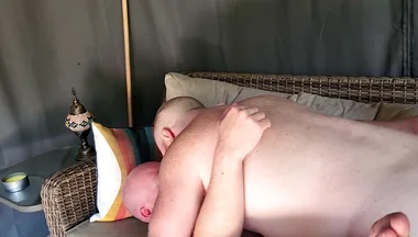 Hung Uncut Ginger Stepdaddy Fucks My Ginger Hole Outside