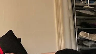 Red Bone In Fucking My Big Red Dildo In The Ass