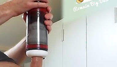 Strong Sucking Male Masturbator Intense