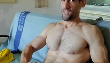 Muscle Daddy In I Like To Look At My Boner In Gray Briefs