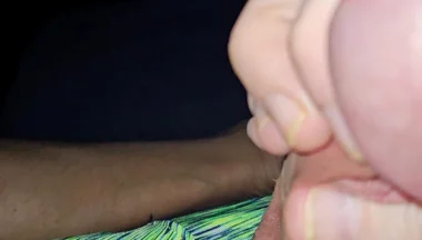 Mushroomed Drippy Moaning Climax with My Panties Around My Knees