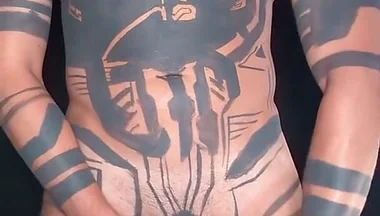 Painting on My Own Tattoos Naked