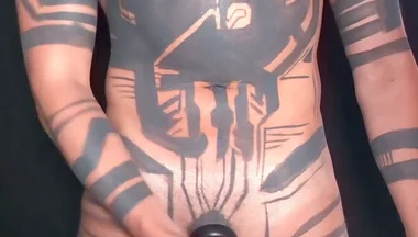 Painting on My Own Tattoos Naked