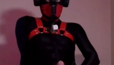 Needy Pet Jerks His Cock on His Knees