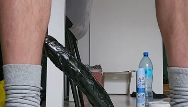 Another Prostate Milking with Big Cum and 12 Inch Dildo Training 30cm