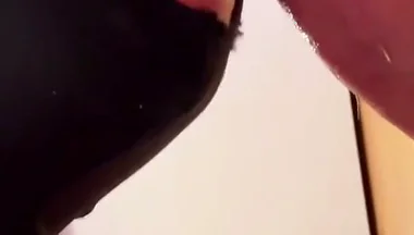 Gloryhole I Drip His Thick Hot Load Straight From the Condom Into My Mouth