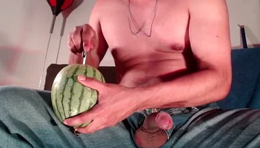 Fucking a Watermelon While Wearing Jeans