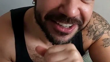 Worshipping a Big Uncut Latino Dick POV