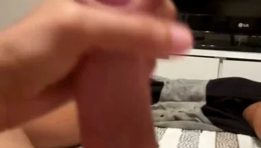 I Was Jerking off Today After Work, Was Bored and Decided to Masturbate Myself a Bit You Won't Believe the Great Cumshot at the End of the Vid