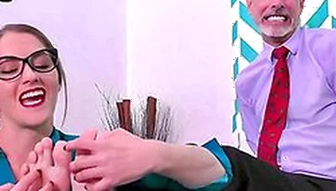 Headmistress Terra Mizu Tickles And Humiliates Richard Lennox