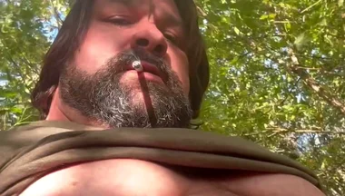 Bear Smoking and Jacking in the Woods