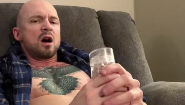 Intens Fleshlight Masturbation & Huge Orgasm