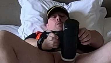 Workman Enjoys His Lunch Break