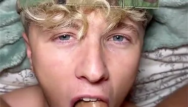 Deepthroating My Twink Boyfriend's Cock